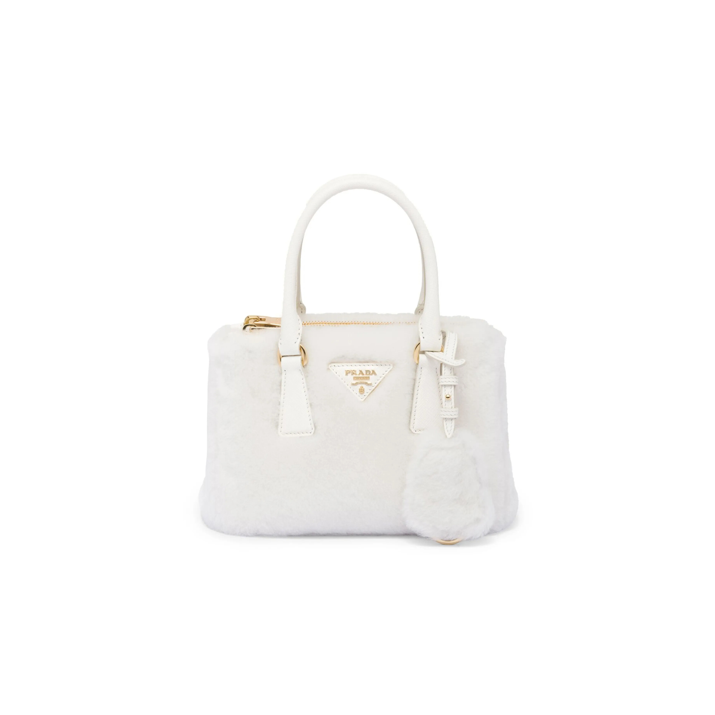 PRADA GALLERIA SHEARLING MINI BAG 1BA906 (20*14.5*9.5cm)
